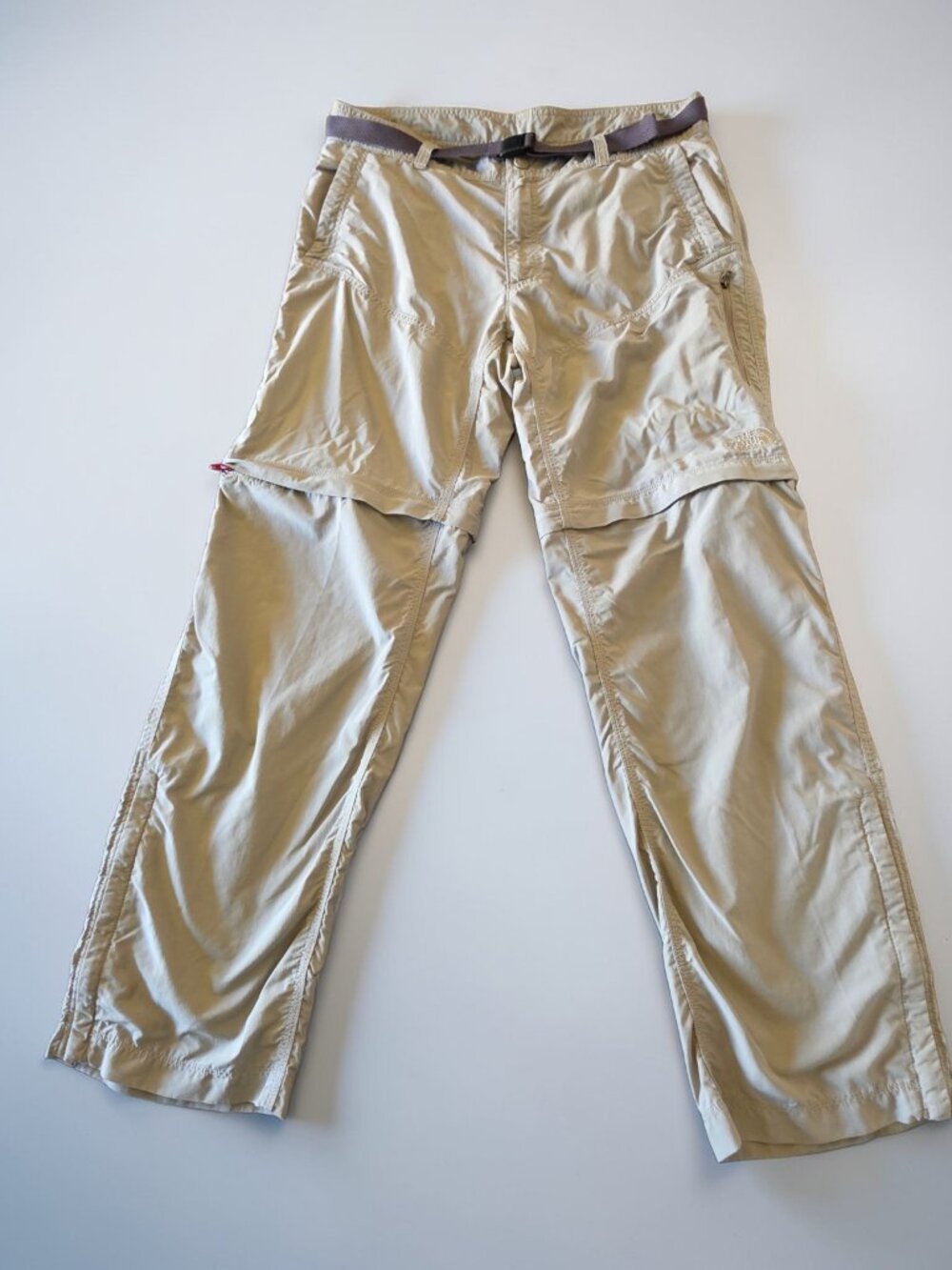 The North Face Convertible Hiking Pants Mens 36 Zip Off Khaki Nylon Outdoor - Picture 4 of 16